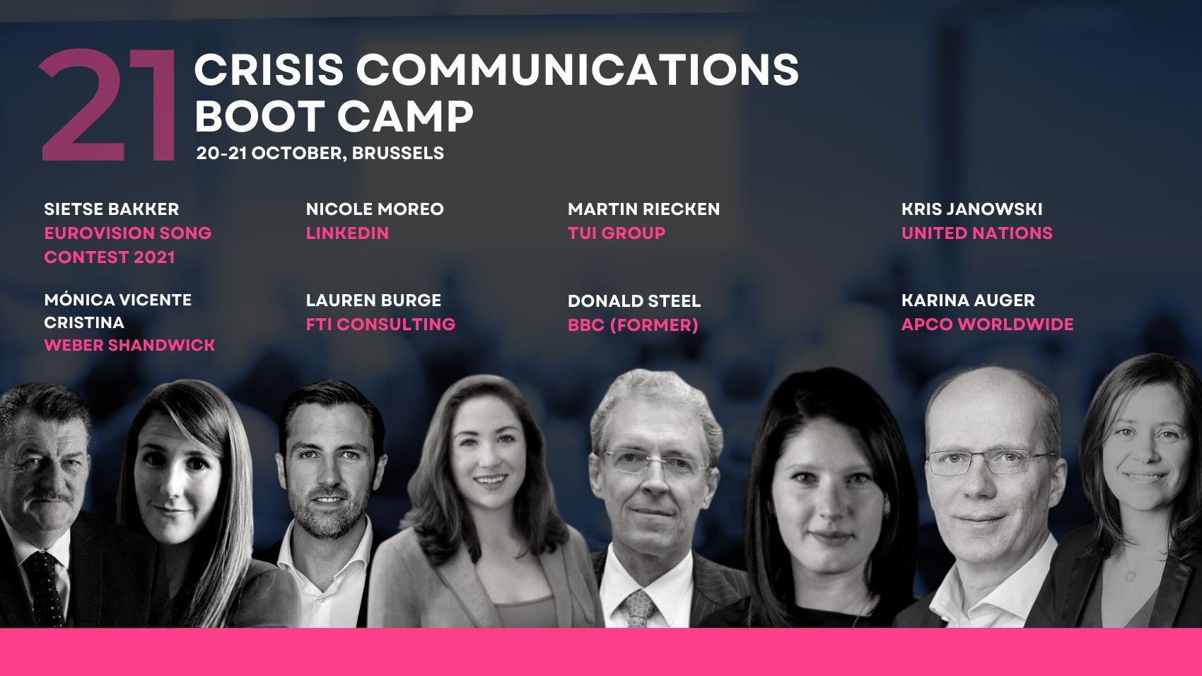 Brussels to Host the 21st Edition of P World's Crisis Communications Boot Camp