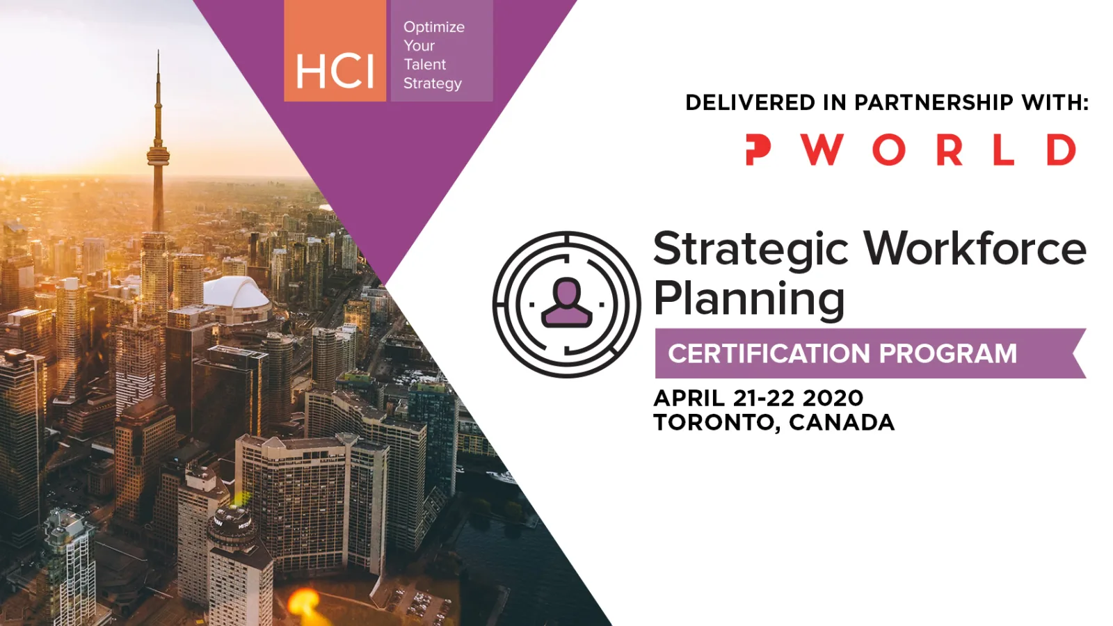 Strategic Workforce Planning Certification Program SWP Toronto