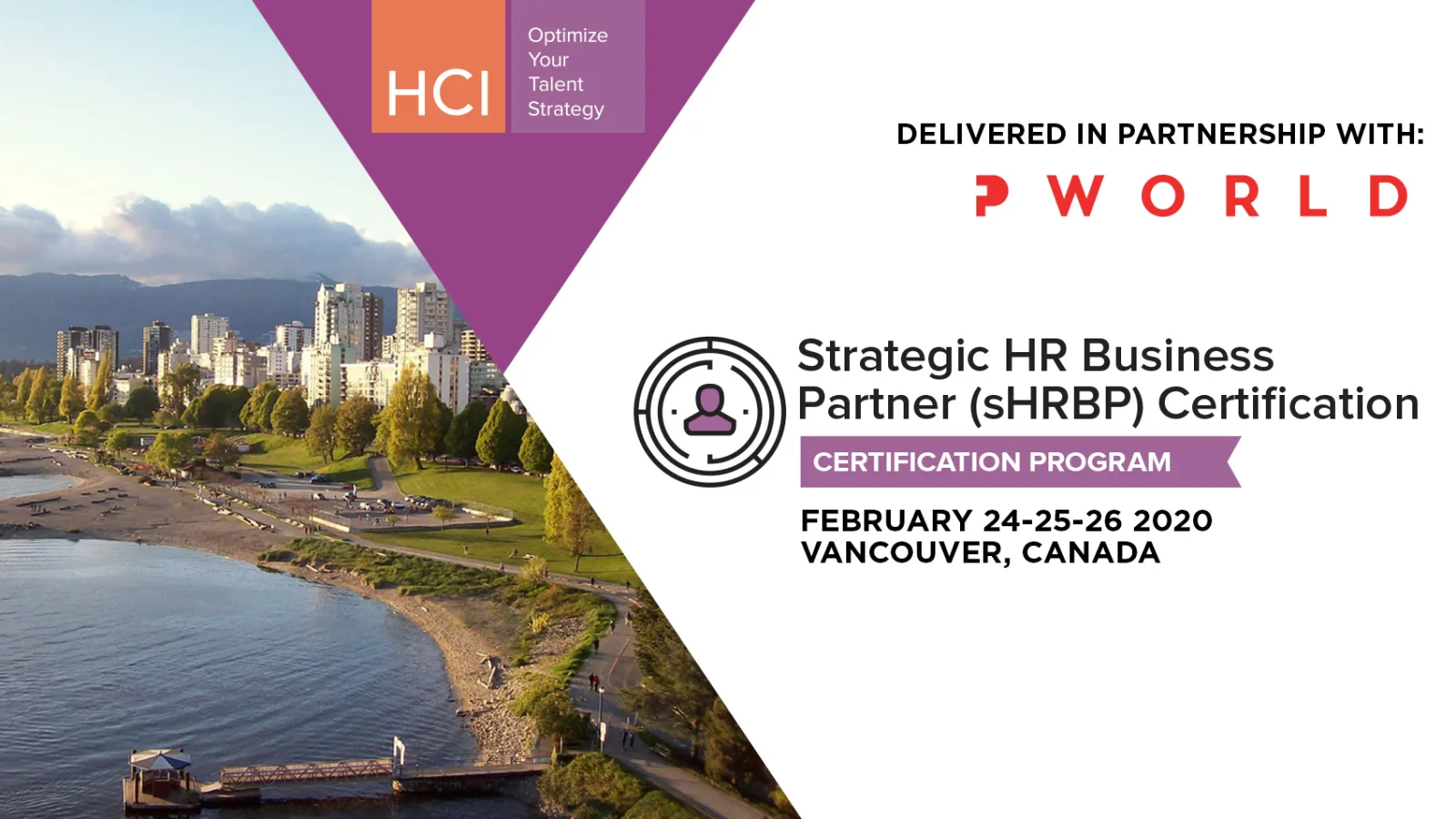 Strategic HR Business Partner (sHRBP) Certification Vancouver