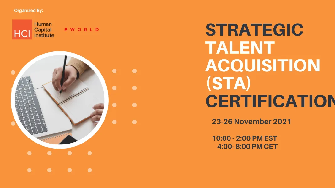 Virtual Strategic Talent Acquisition (STA) Certification November 2021