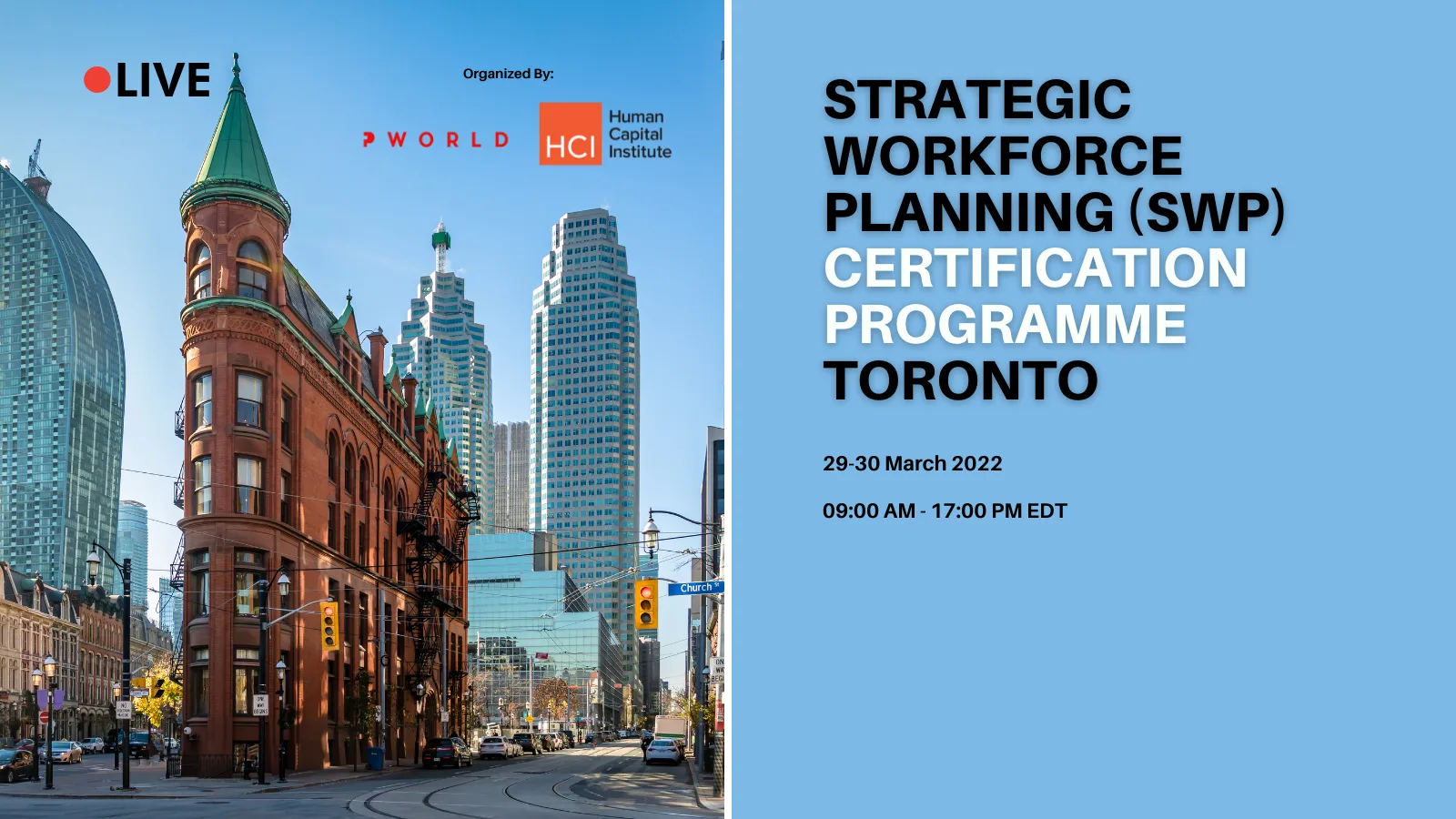 Strategic Workforce Planning Certification Program (SWP) Toronto 2022