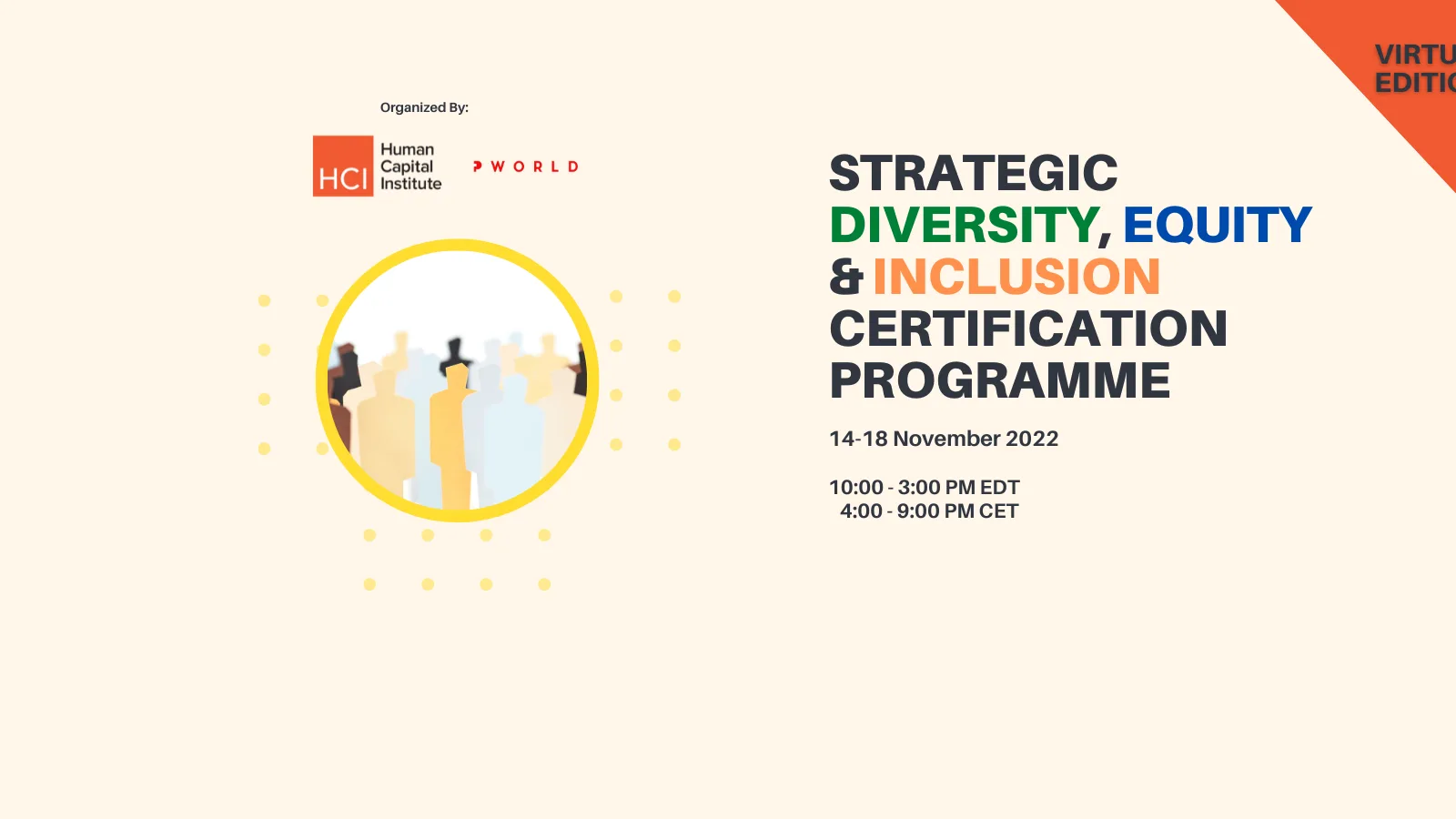 Strategic Diversity, Equity & Inclusion (SDEI) Certification Programme