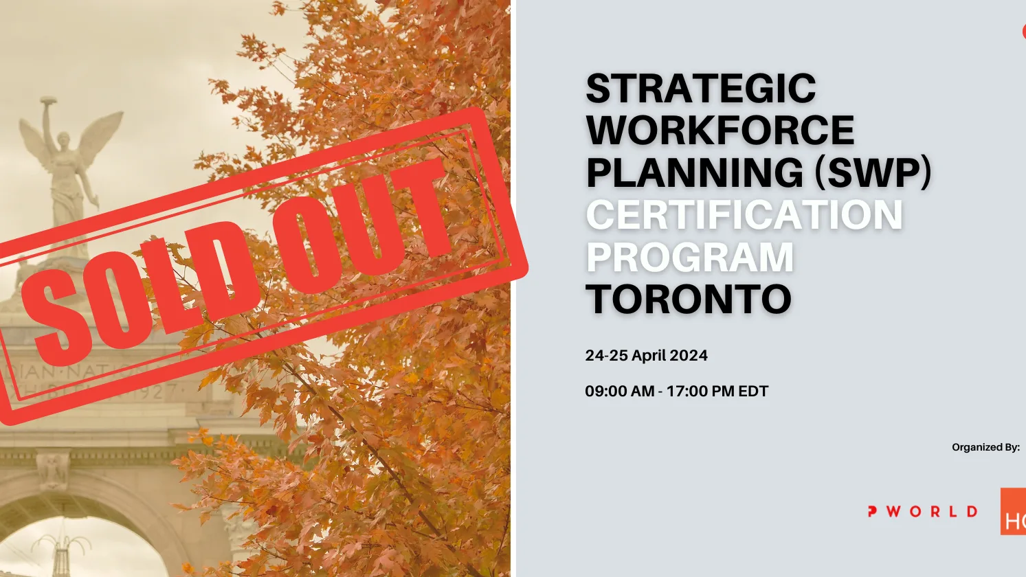 Strategic Workforce Planning Certification Program Toronto 2024