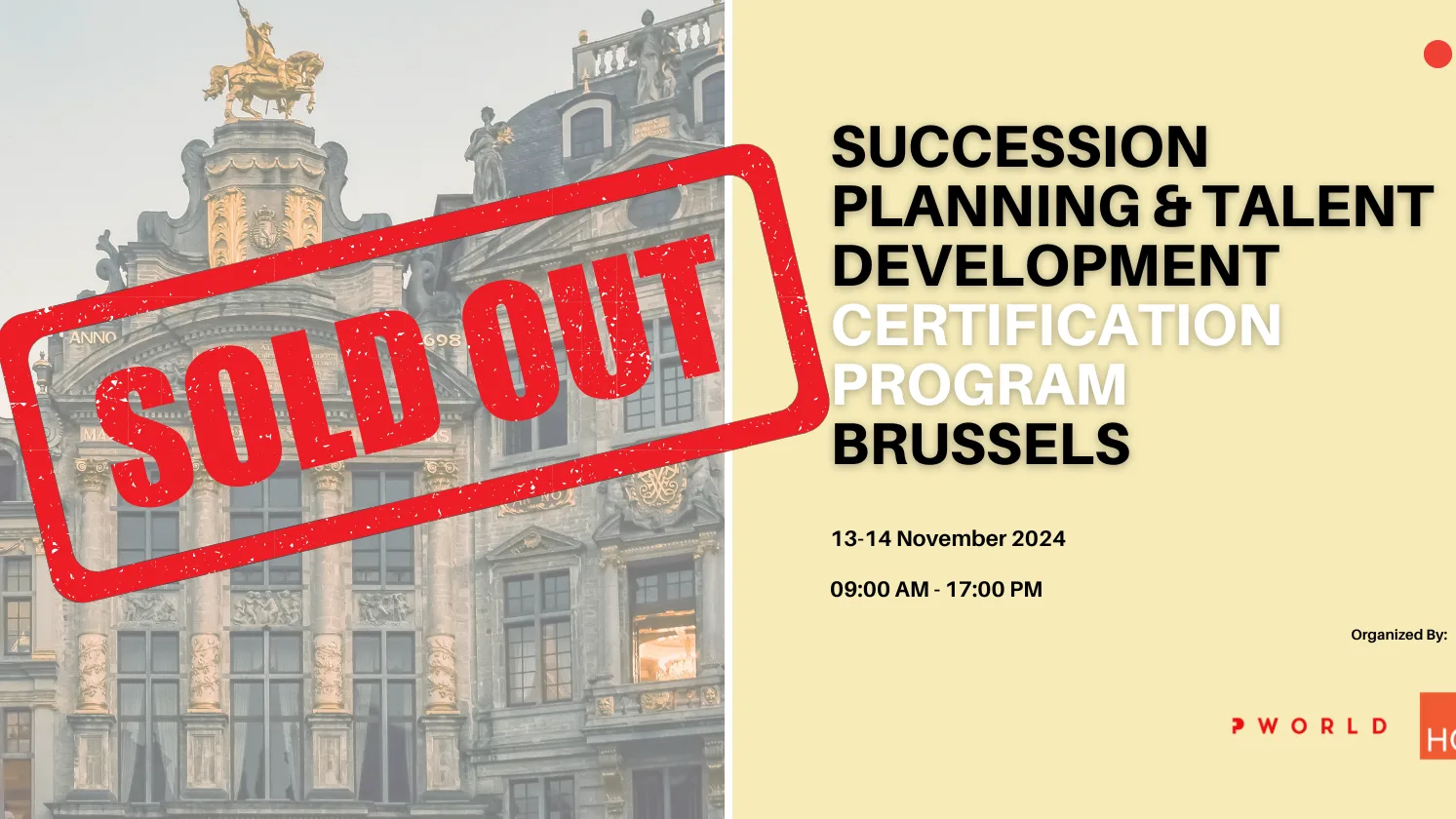Succession Planning & Talent Development Certification Program Brussels