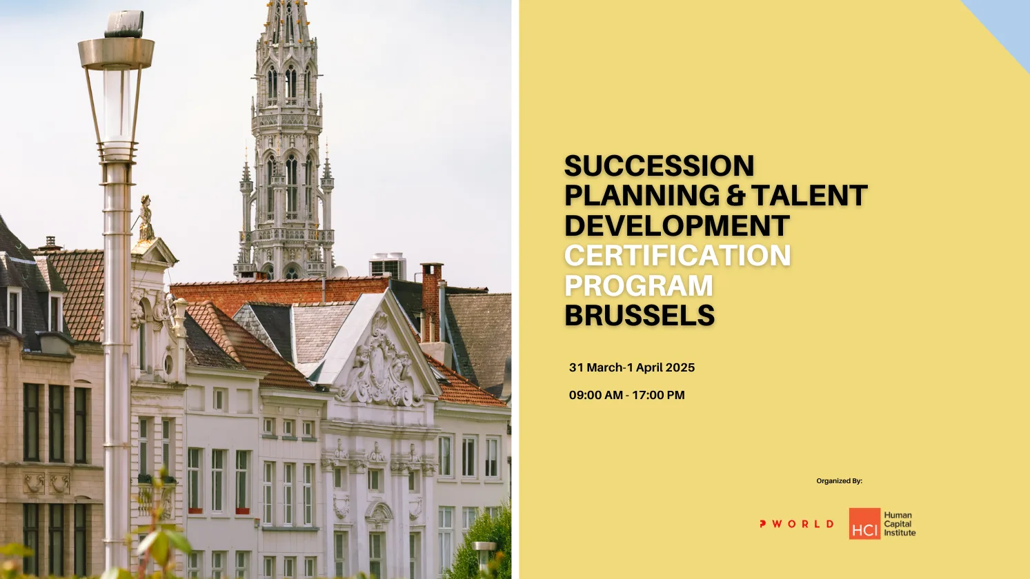 Succession Planning & Talent Development Certification Program Brussels 2025