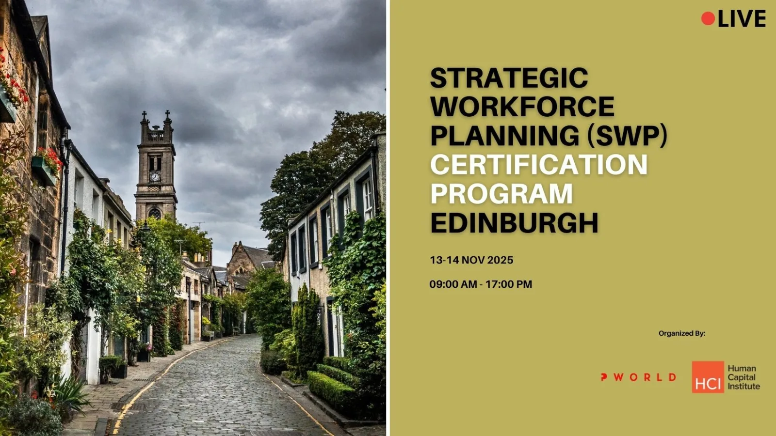 Strategic Workforce Planning Certification Program Edinburgh 2025