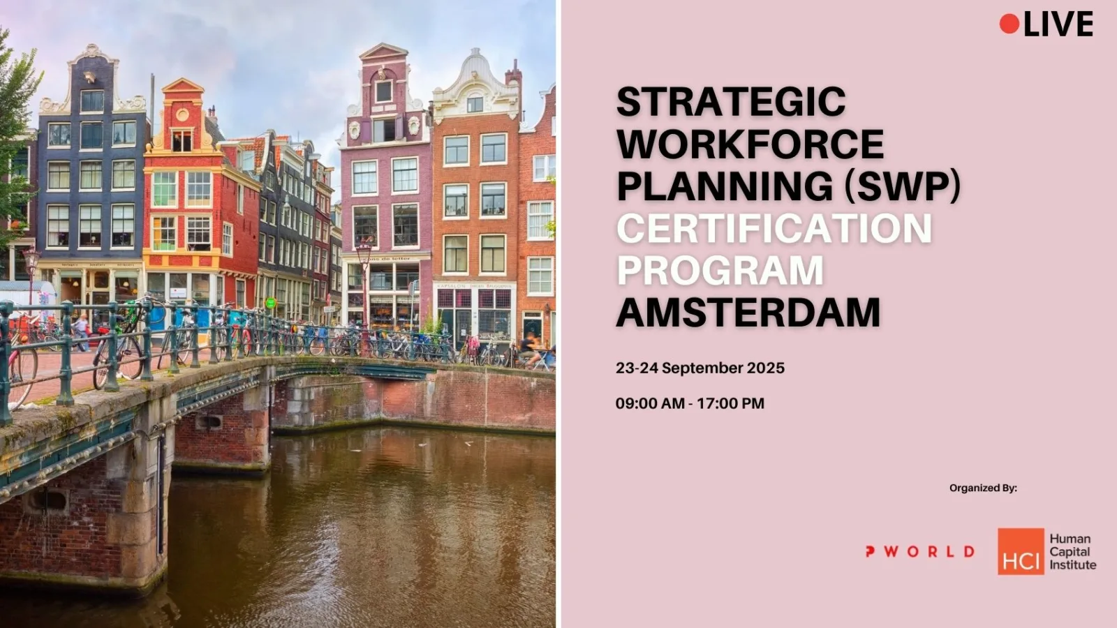 Strategic Workforce Planning Certification Program Amsterdam September 2025