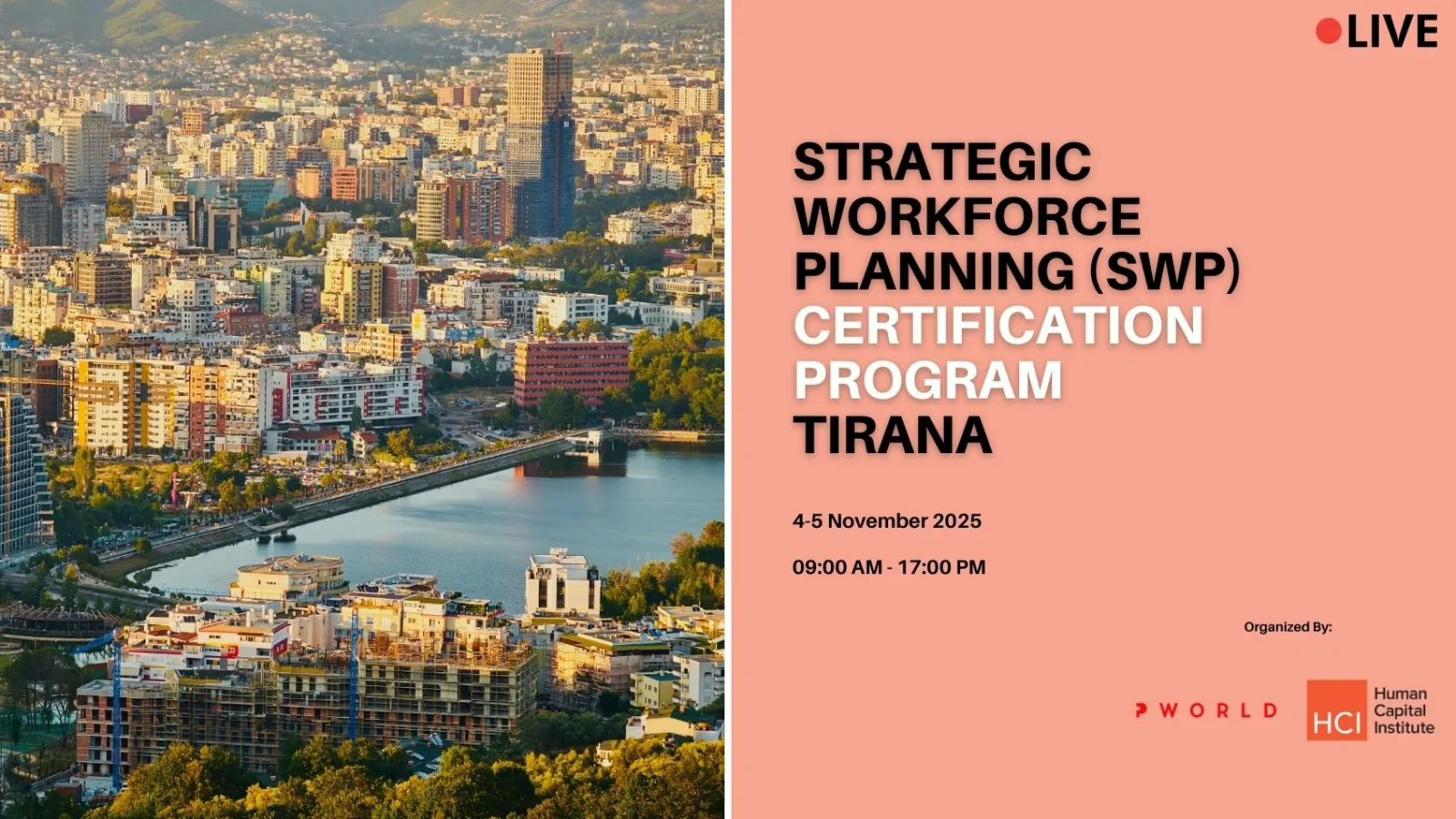 Strategic Workforce Planning Certification Program Tirana November 2025
