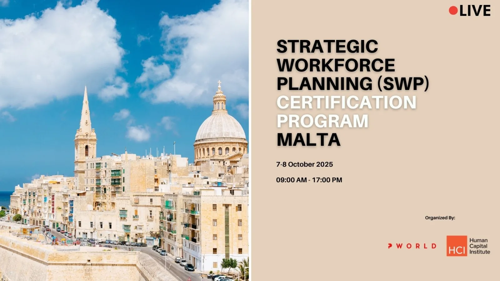 Strategic Workforce Planning Certification Program Malta 2025