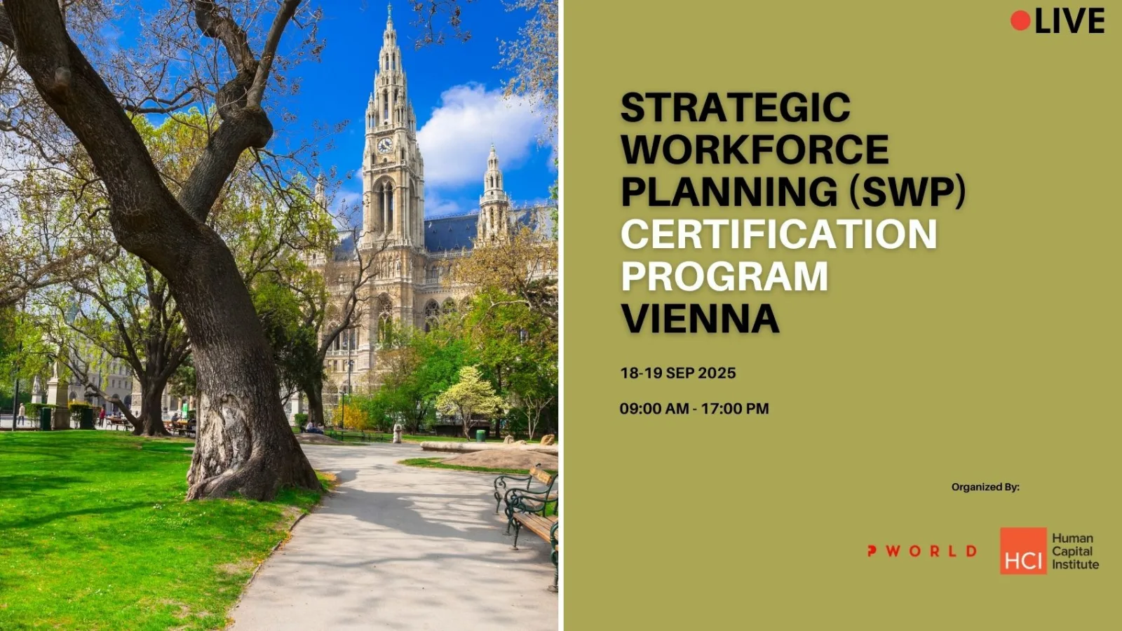 Strategic Workforce Planning Certification Program Vienna September 2025